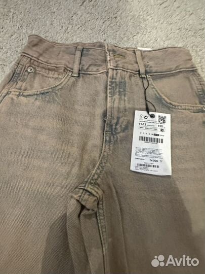 Джинсы zara для девочки 152 новые