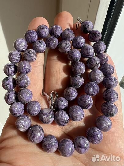 Бусы из чароита экстра шарики