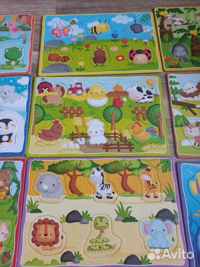 Сортер монтессори животные