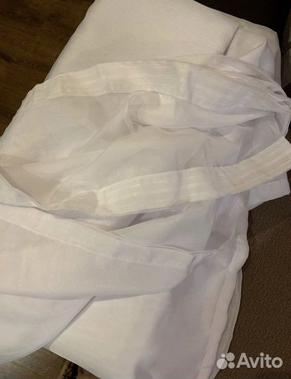 Новая тюль вуаль белая
