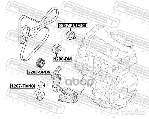 Ролик обводной 1288DM Febest