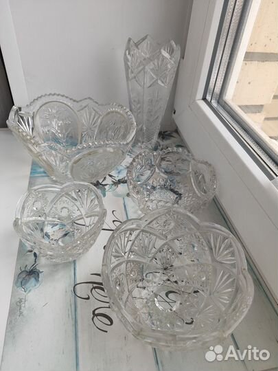 Хрусталь СССР вазы