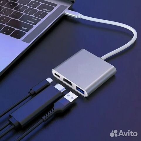 Адаптер кабель type c hdmi 4k