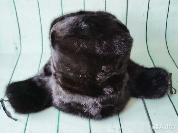 Шапка ушанка мужская норковая