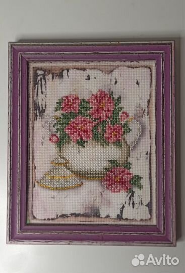 Вышивка крестом стиль шеби шик, прованс