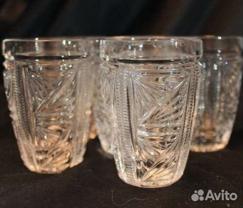 Хрустальные бокалы и стопки СССР