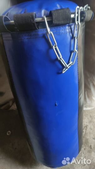 Мешок боксёрский 15 кг с кожаной крошкой