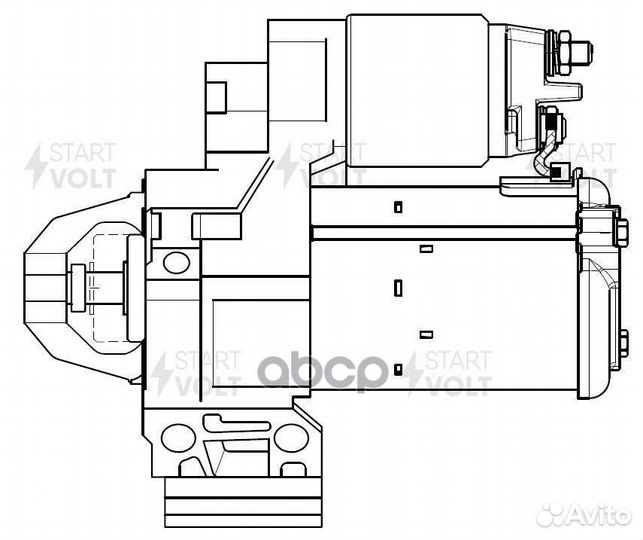 Стартер BMW 5 G30 (16) /X3 G01 (17) 2.0T AT 1