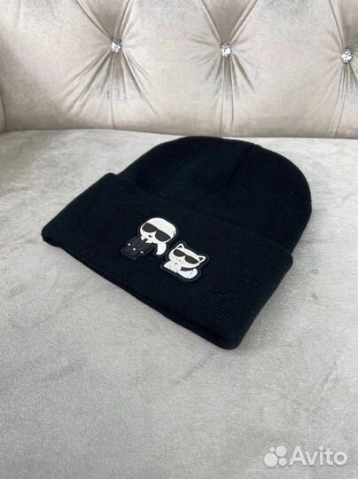 Шапка Karl lagerfeld и кот