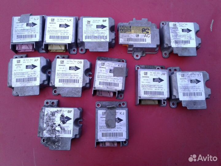 Блок управления подушками безопасности опель