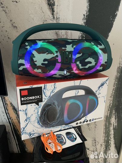 Колонка JBL boombox большая с подсветкой