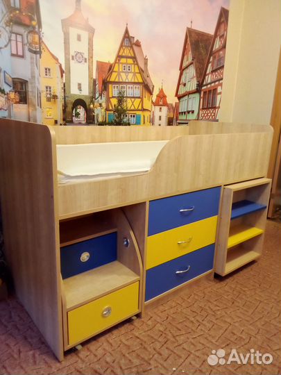 Детская кровать от 3 лет с матрасом