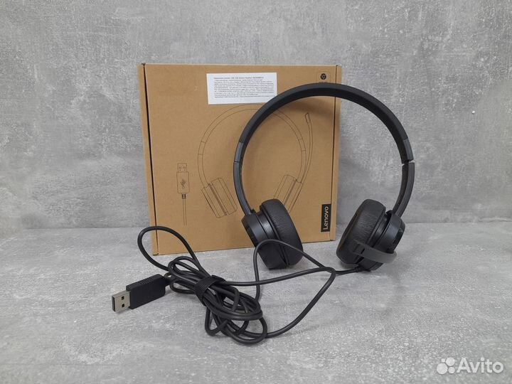 Наушники Lenovo 100 Stereo USB Headset 4XD0X88524
