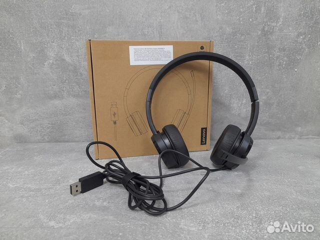 Наушники Lenovo 100 Stereo USB Headset 4XD0X88524