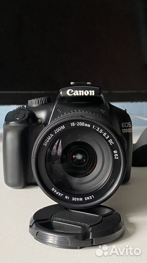 Фотоаппарат canon eos 1100d, 18-200 sigma