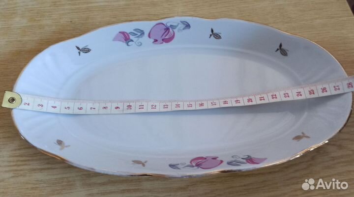 Блюдо селëдочница, Рижский фарфор