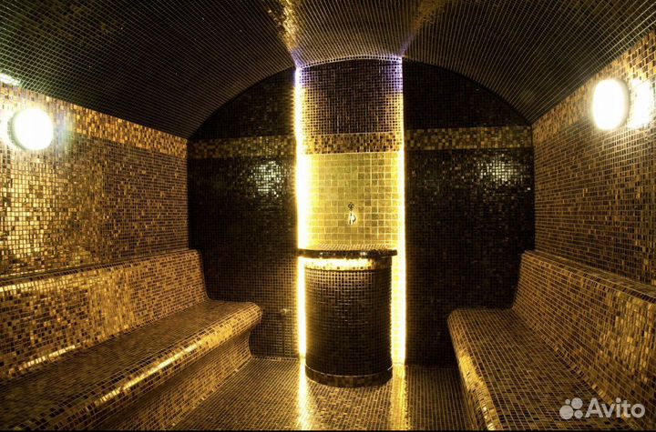 Баня сауна с бассейном