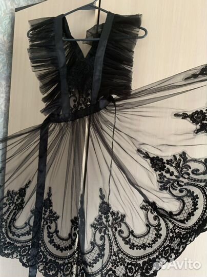 Школьный фартук черный