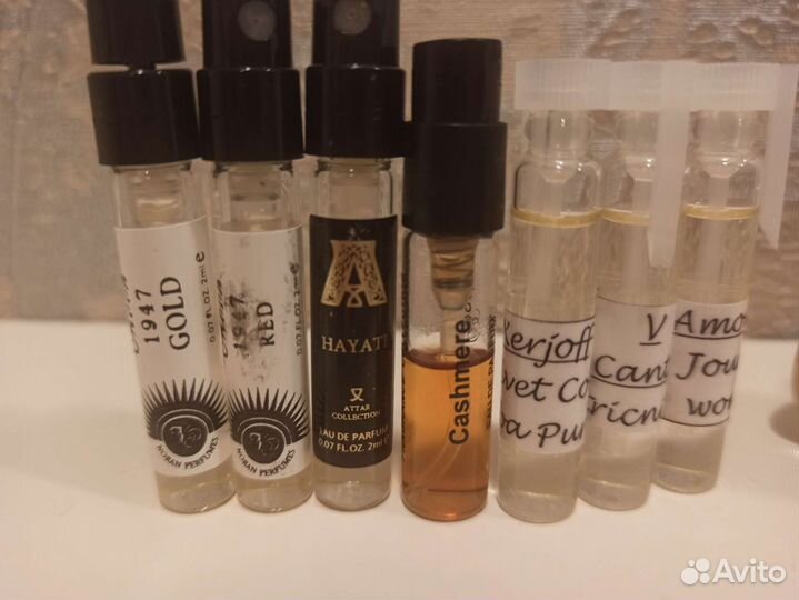 Пробники отливанты для знакомства с ароматом