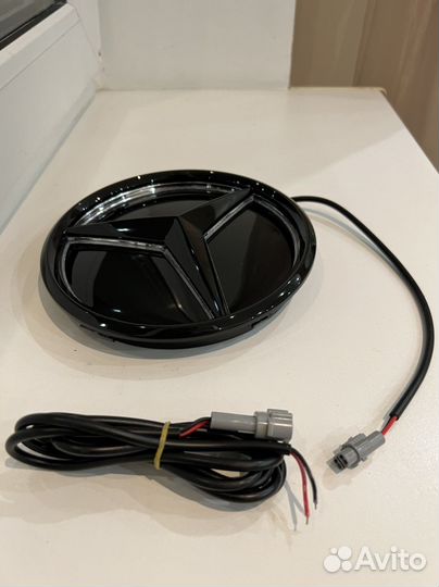 Светодиодная эмблема звезда Мерседес Бенц LED