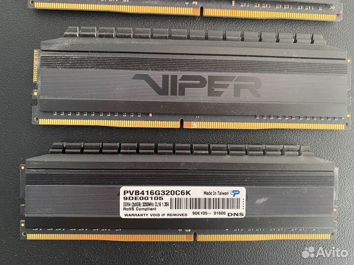 Оперативная память ddr4 8gb patriot Viper