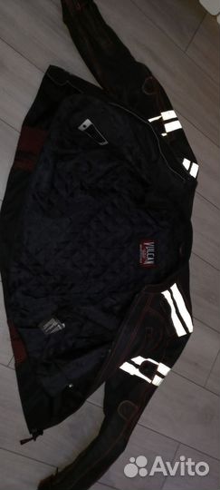 Мотокуртка кожаная мужская 52