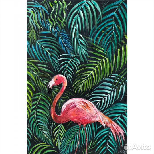 Розовый фламинго