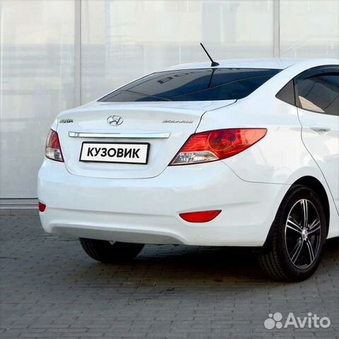 Бампер задний в цвет Hyundai Solaris (2011-2014)