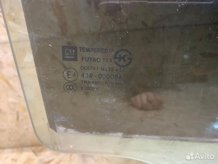 Стекло двери задней правой Chevrolet Cruze