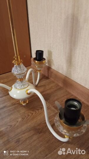 Люстра 3-х рожковая без плафонов в отл.сост