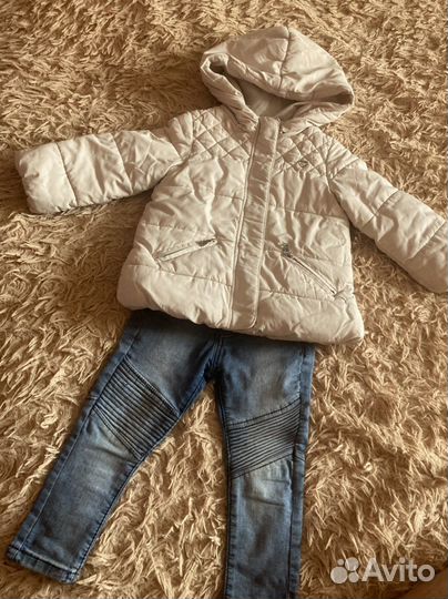 Куртка zara 98 и джинсы 92
