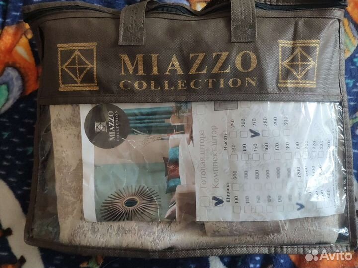 Шторы мрамор, бежевые, размер 400 на 270