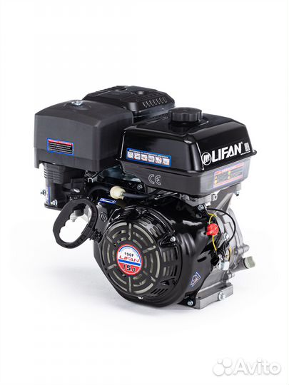 Двигатель бензиновый lifan 190F 3A (15 л.с.)