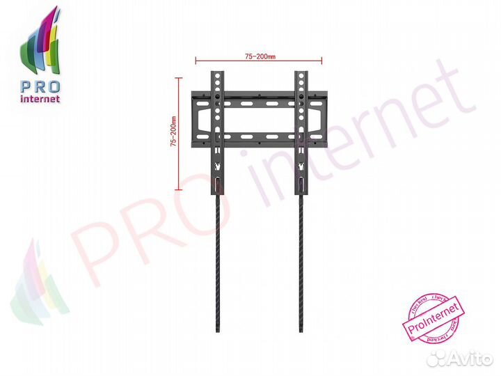 Кронштейн для Тв Uniteki F1701 черный