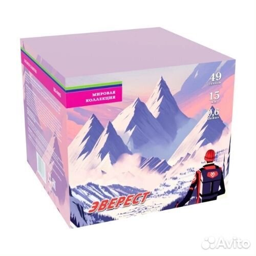 Салют фейерверк Эверест 49 залпов/0,6 дюйма