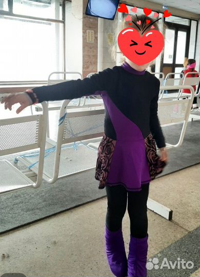 Тренировочное платье для фигурного катания 110р