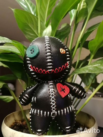 Игрушка Кукла Вуду Мягкая из кожи