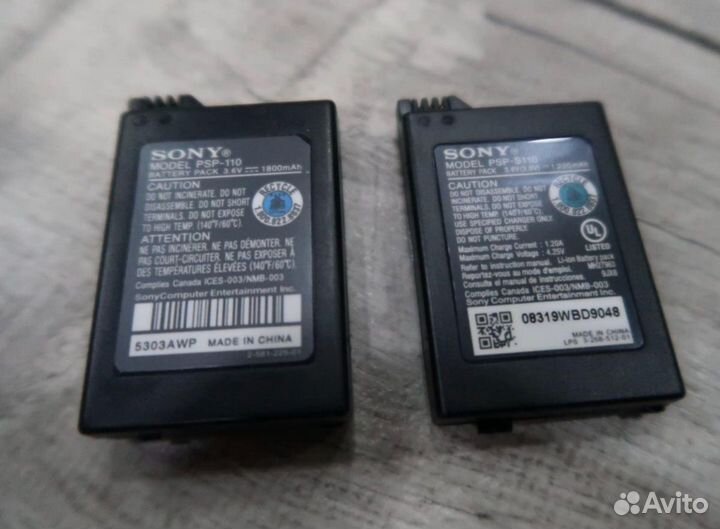 Аккумулятор Батарея PSP PSP-110 PSP-S110 Vita SP65