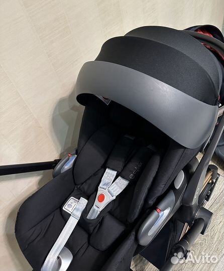 Коляска 3 в 1 Cybex Priam Ferrari Rose Gold