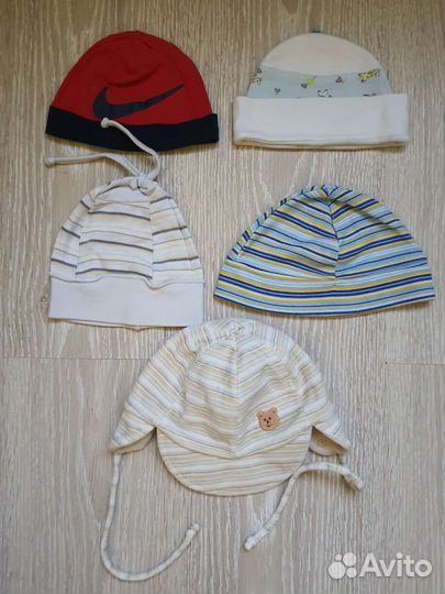 Детские шапочки, чепчики 0-36 мес