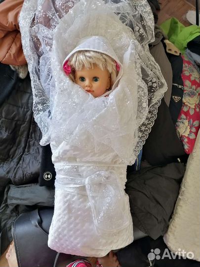 Конверт, пеленки, чепчики