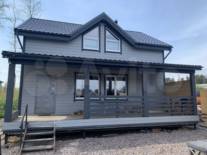 Коттедж 125 м² на участке 10 сот.