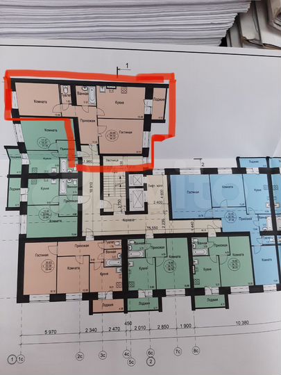 2-к. квартира, 66,4 м², 3/10 эт.