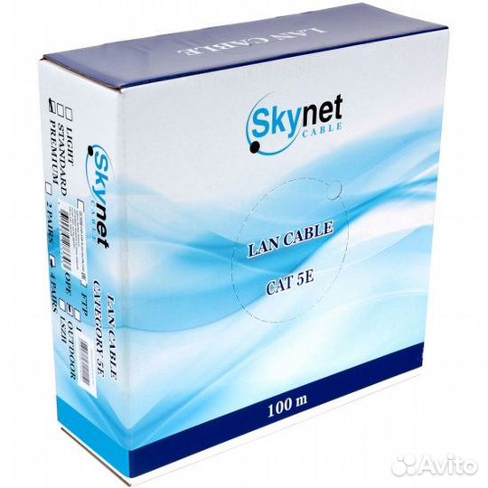 Кабель витая пара внешняя ftp, utp медь бухта