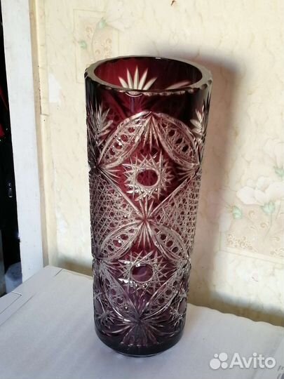 Большая ваза СССР. Н-45 см. Толщ. 1,5 см. 5,4 кг