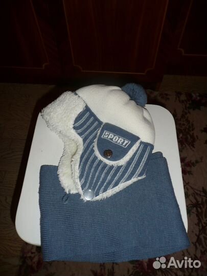 Шапка зимняя и шарф