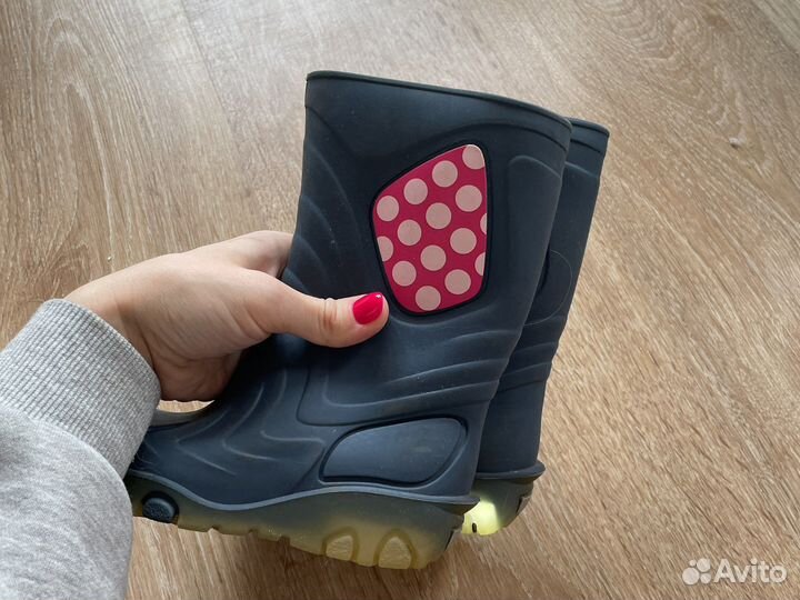 Детские резиновые сапоги 22 23