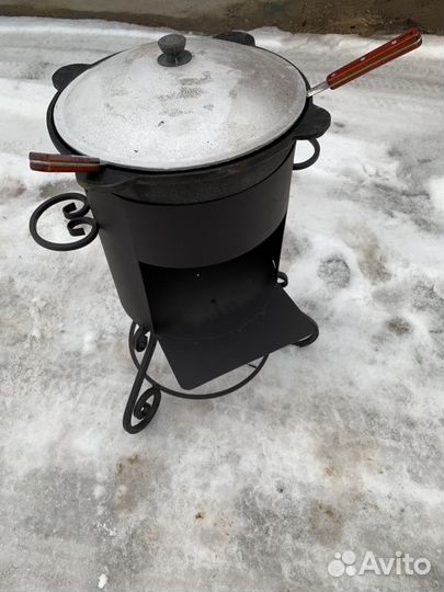 Печь (очаг) под казан каваная