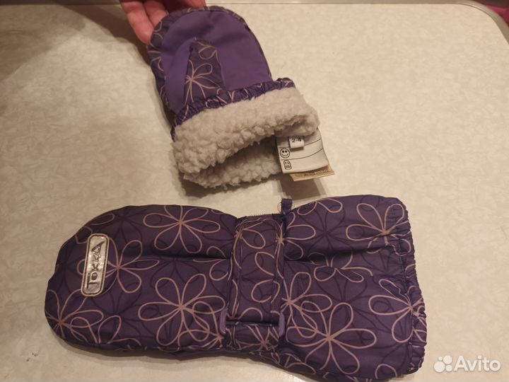 Варежки краги унисекс, шлем