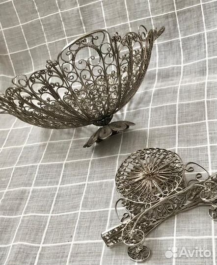 Пакетом конфетница+салфетница Скань СССР